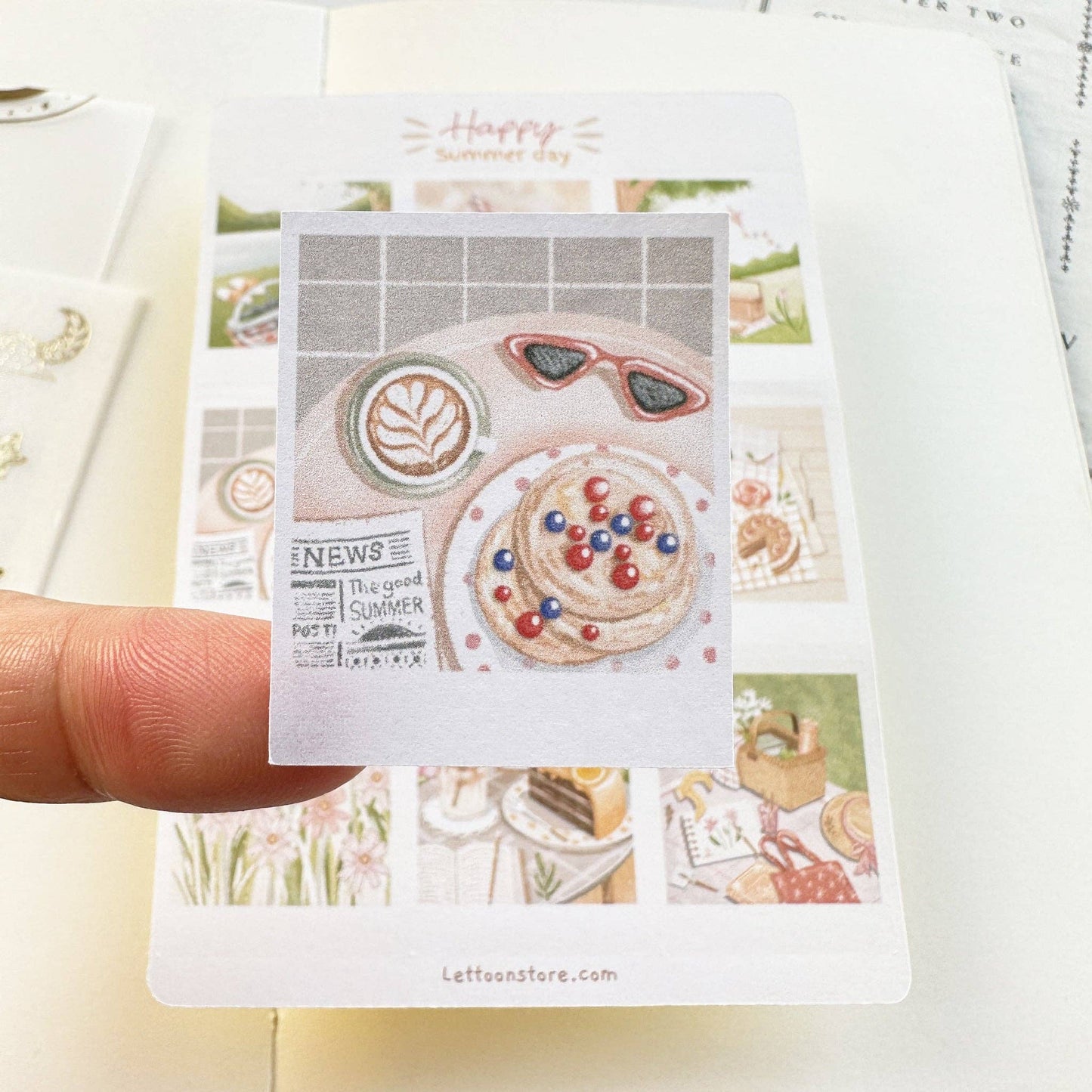 L| Sticker Sheet - Happy Summer Day: Matte / Happy Summer Day