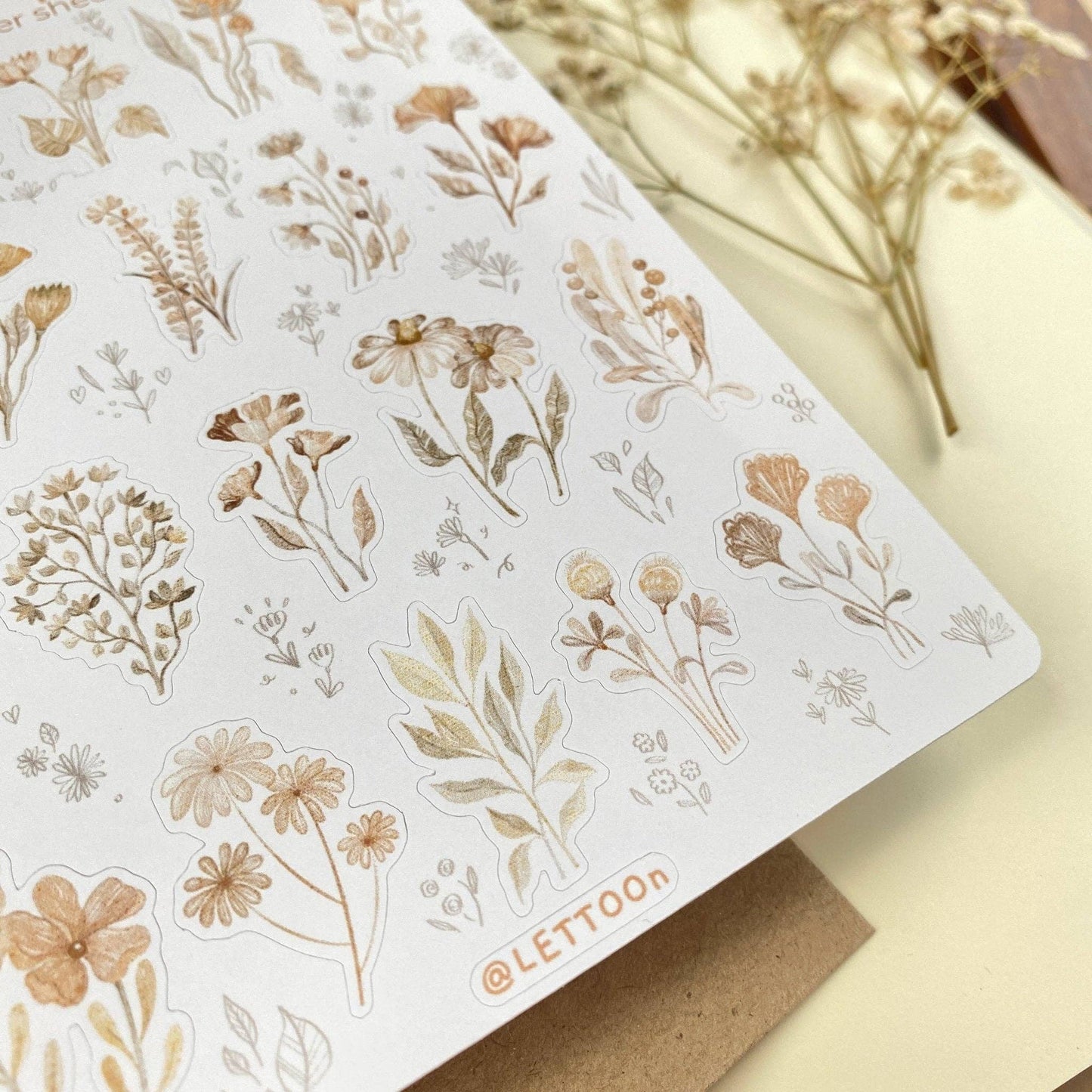 L| Sticker Sheet - Mellow Flower: Matte