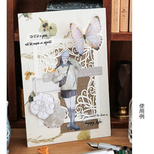 Paper Die Cut - Pressed flower series