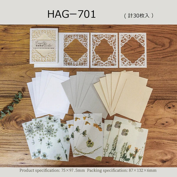 Paper Die Cut - Pressed flower series
