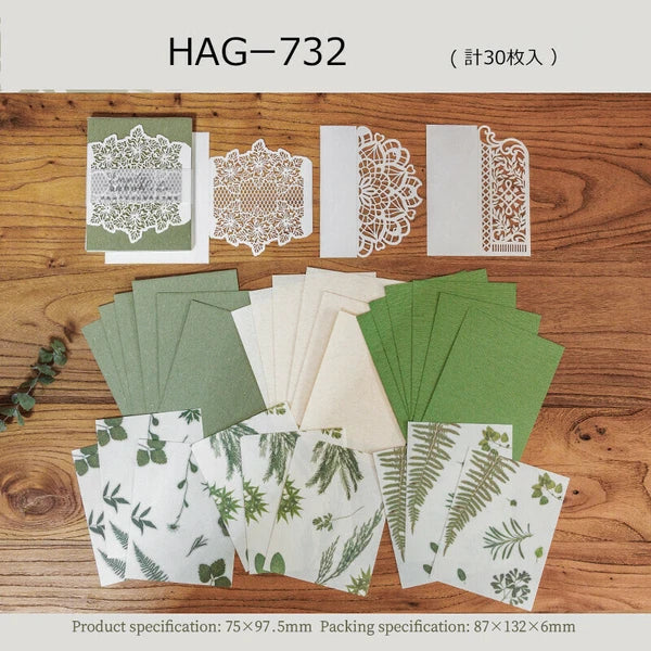 Paper Die Cut - Pressed flower series