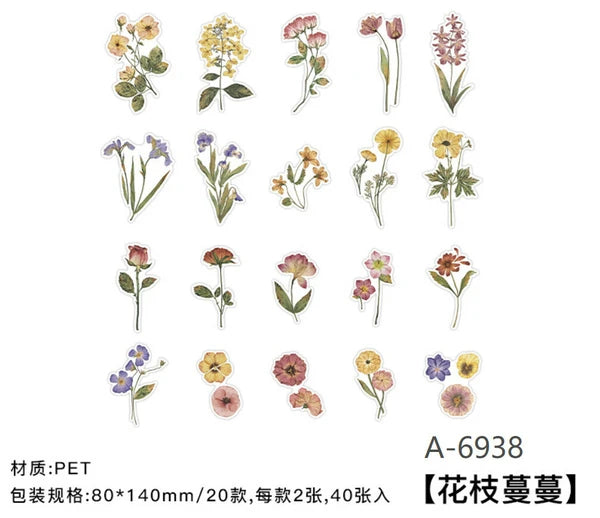 Clear Sticker Flakes