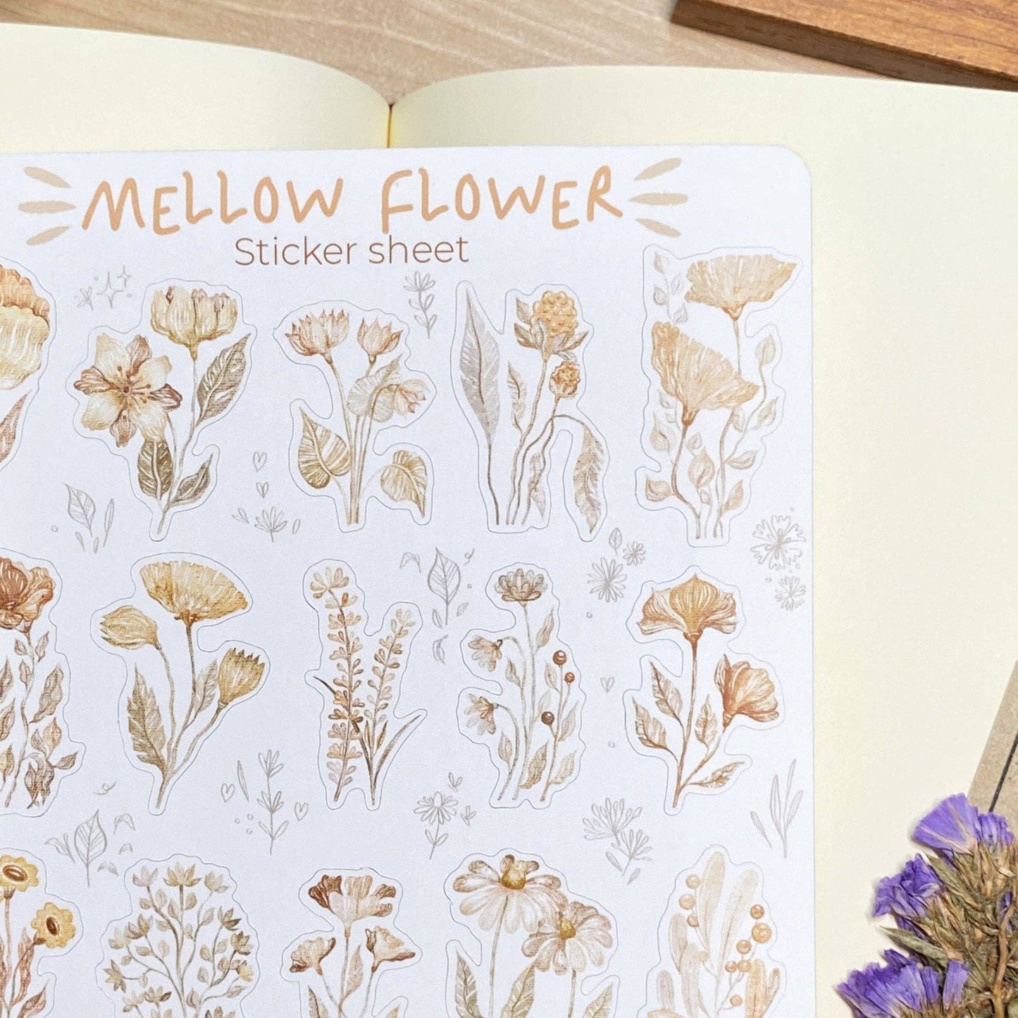 L| Sticker Sheet - Mellow Flower: Matte