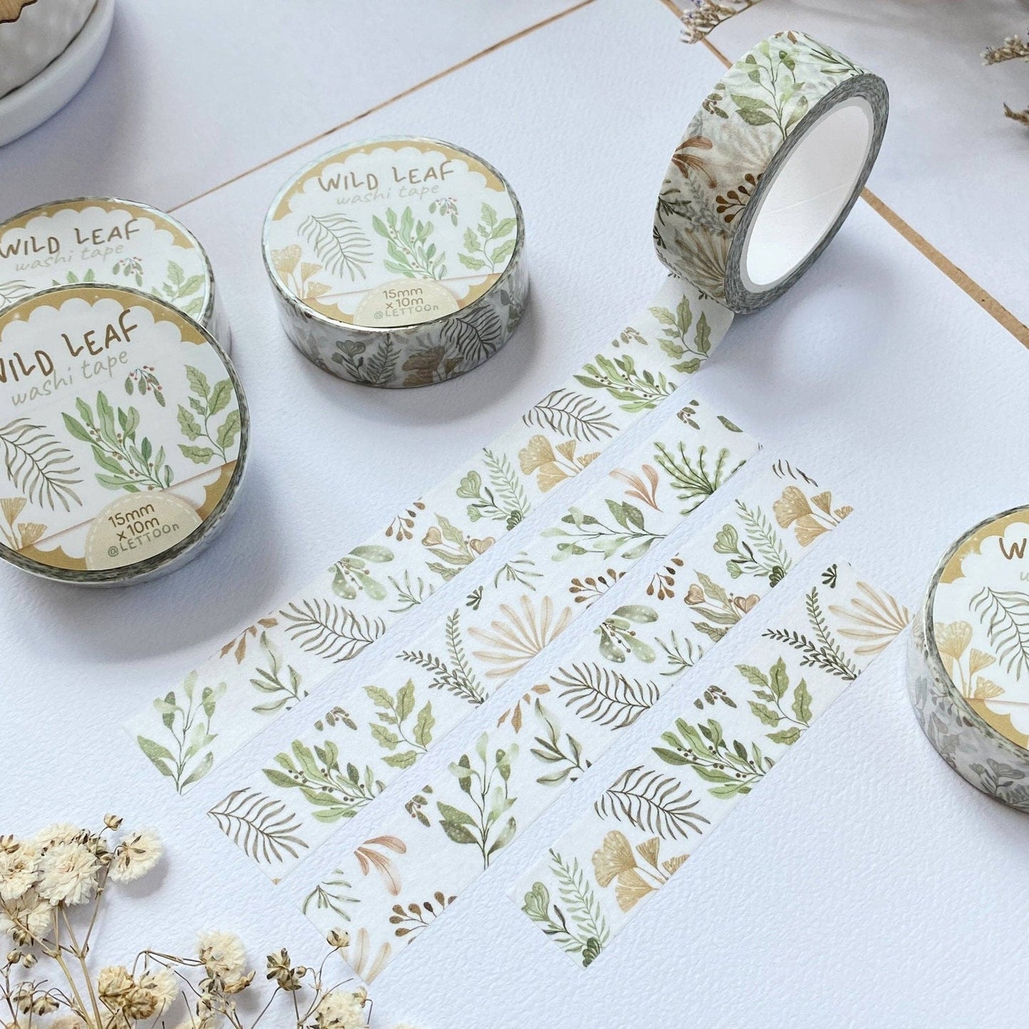 LETTOOn Washi Tape - Wild Leaf