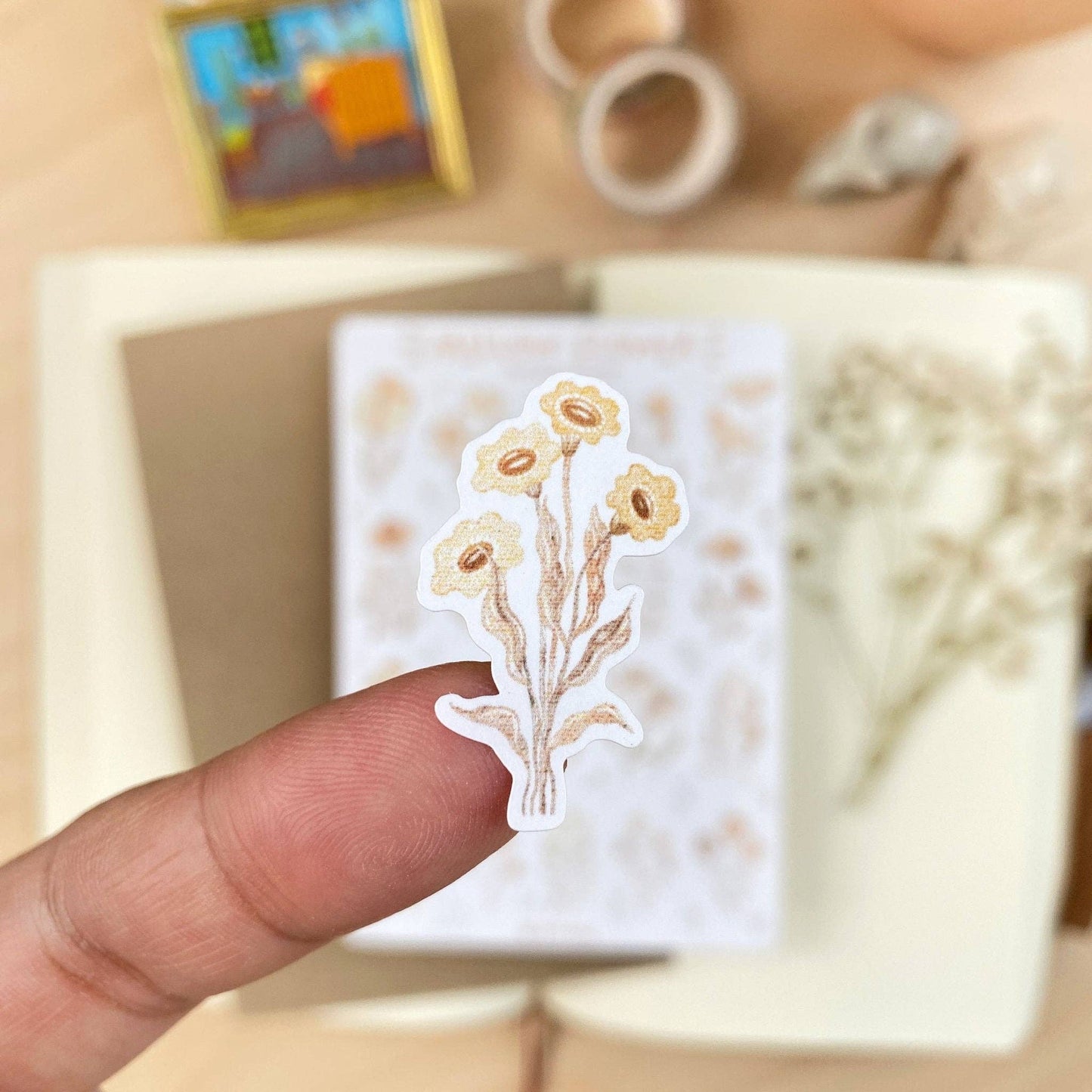 L| Sticker Sheet - Mellow Flower: Matte