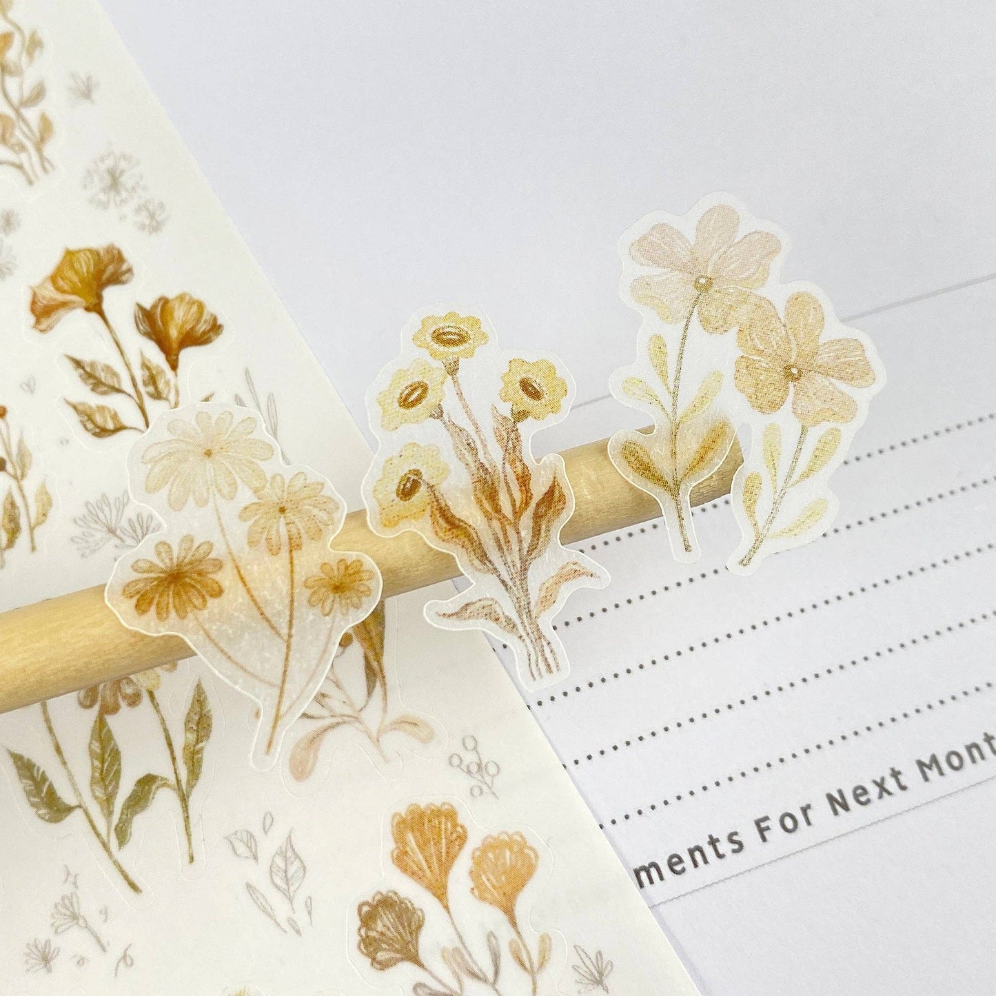 L| Sticker Sheet - Mellow Flower: Matte