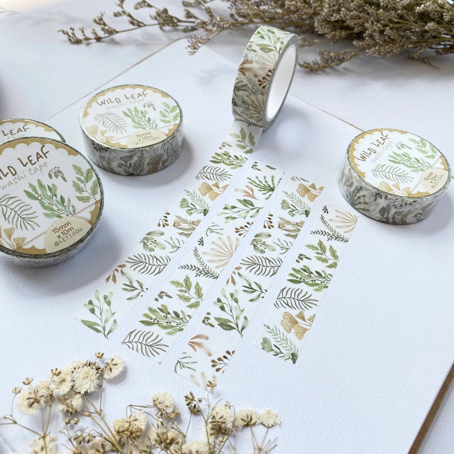 LETTOOn Washi Tape - Wild Leaf