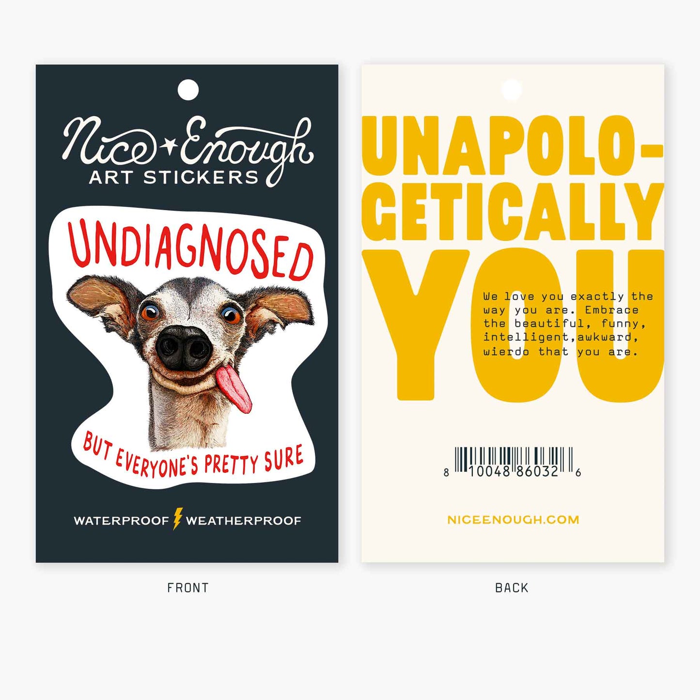 Undiagnosed - 3" Art Sticker