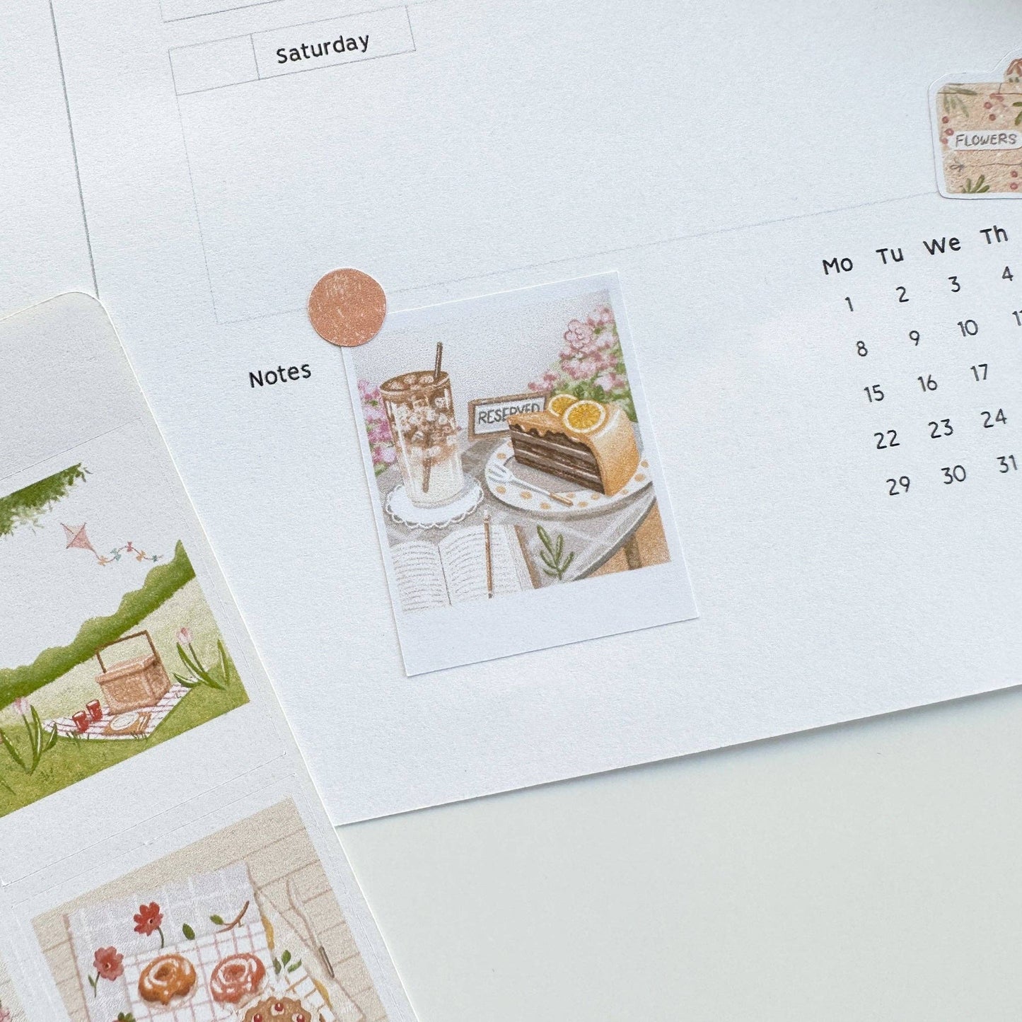 L| Sticker Sheet - Happy Summer Day: Matte / Happy Summer Day