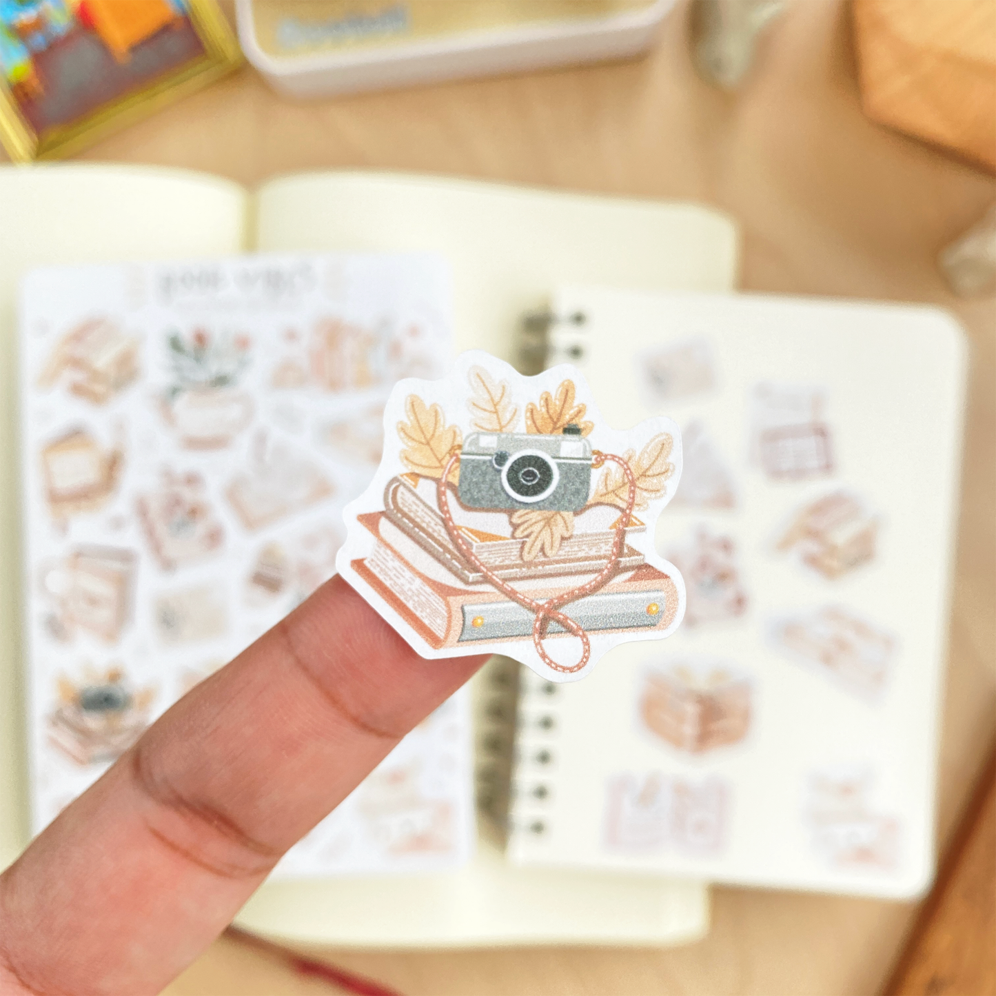 L| Sticker Sheet - Reading Time: Matte Paper / Book Vibes