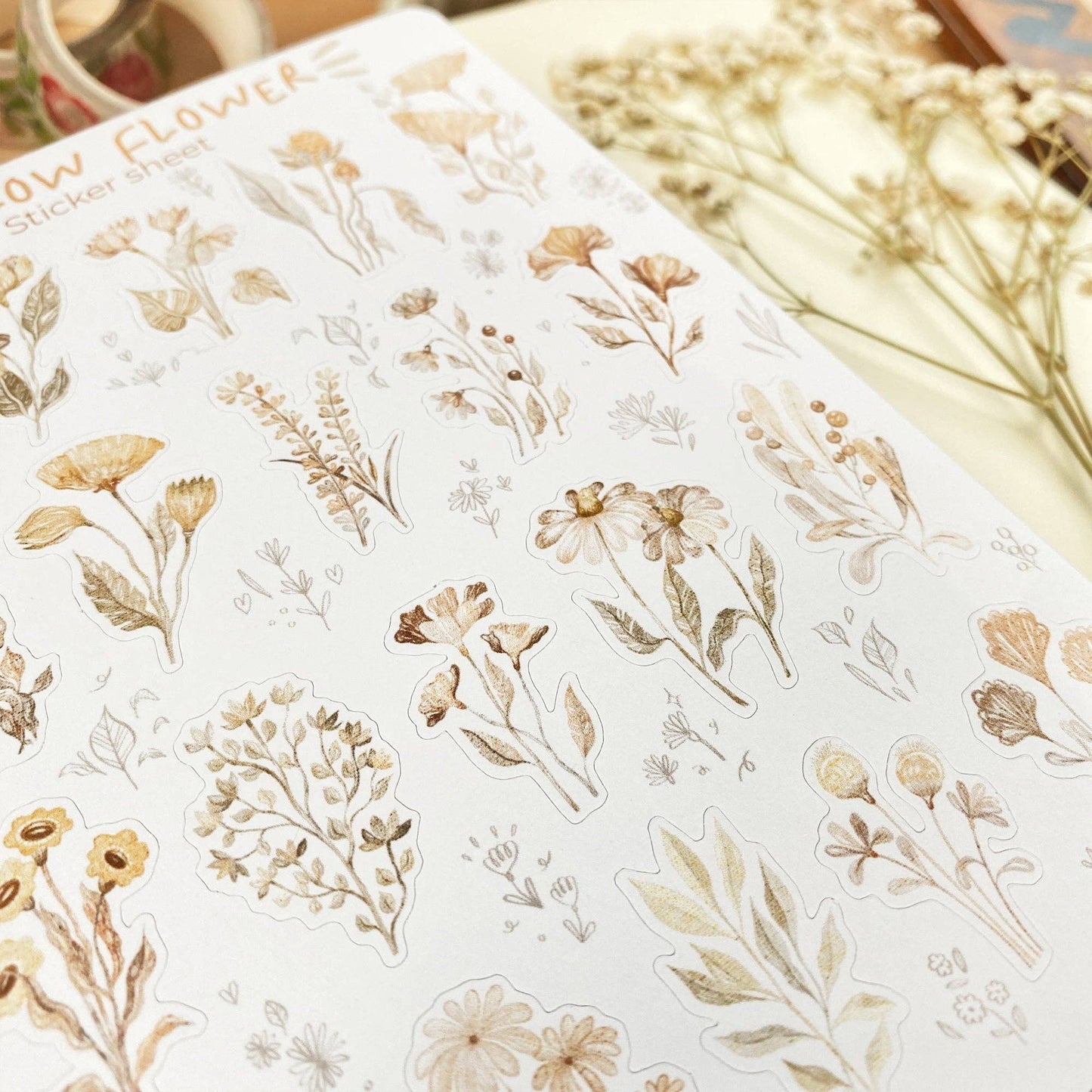 L| Sticker Sheet - Mellow Flower: Matte