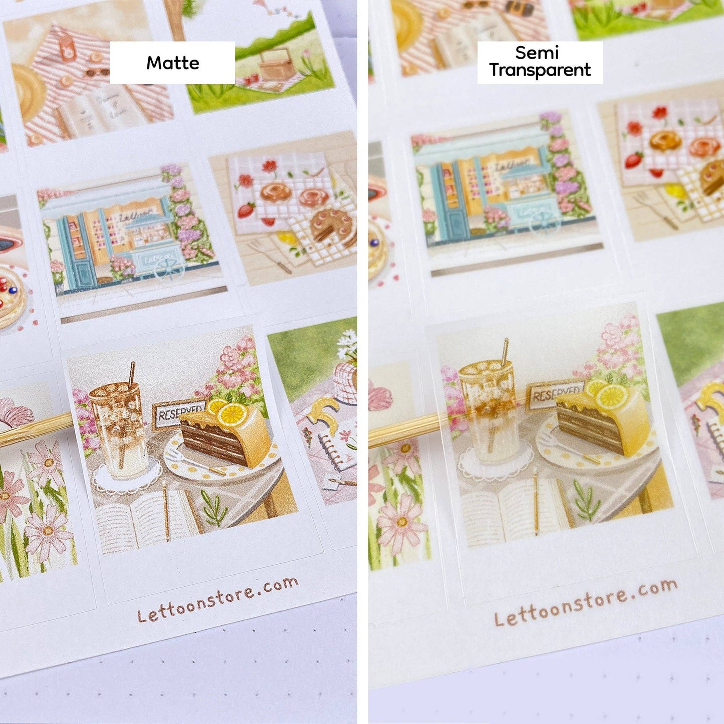 L| Sticker Sheet - Happy Summer Day: Matte / Happy Summer Day