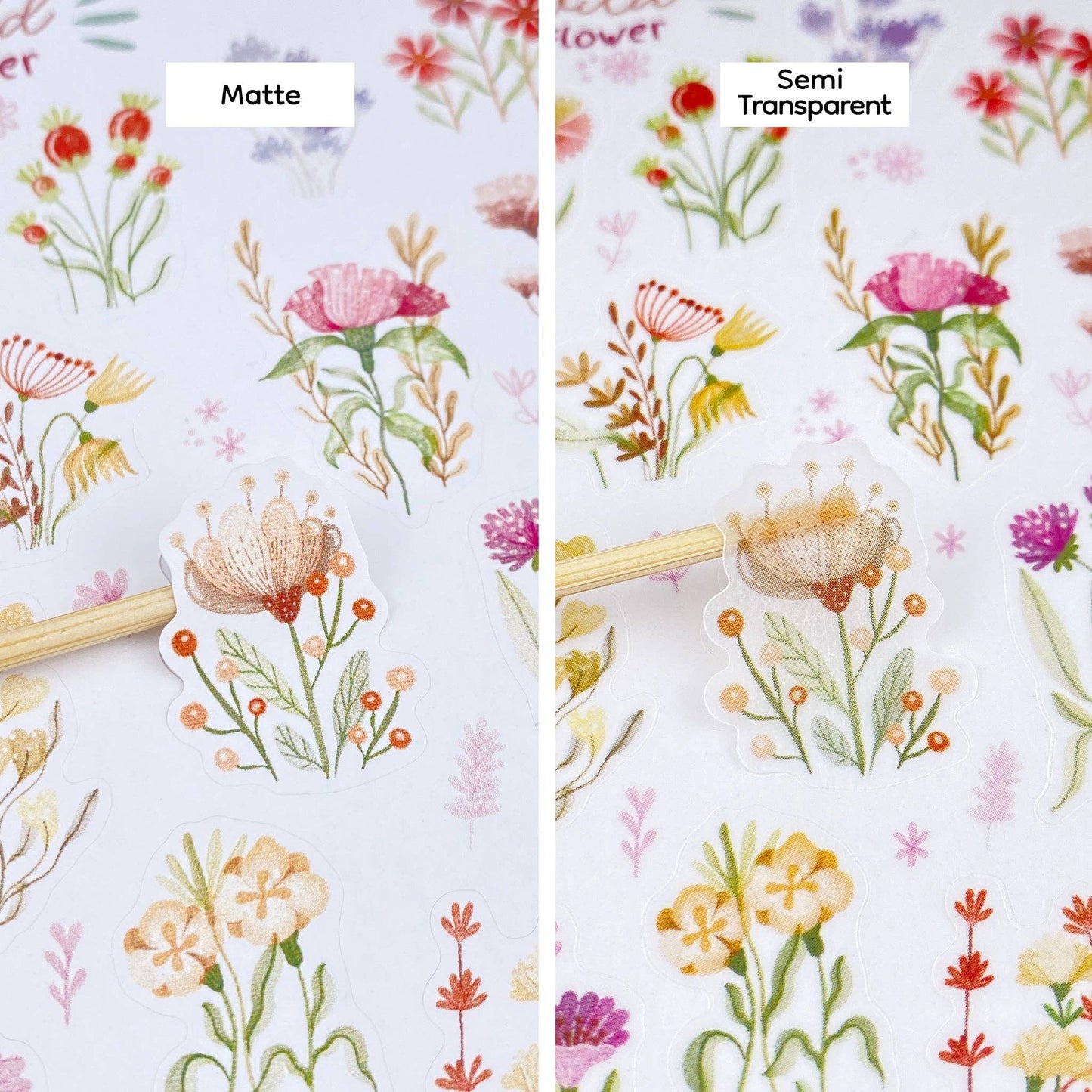 L| Sticker Sheet - Wild Flower: Matte