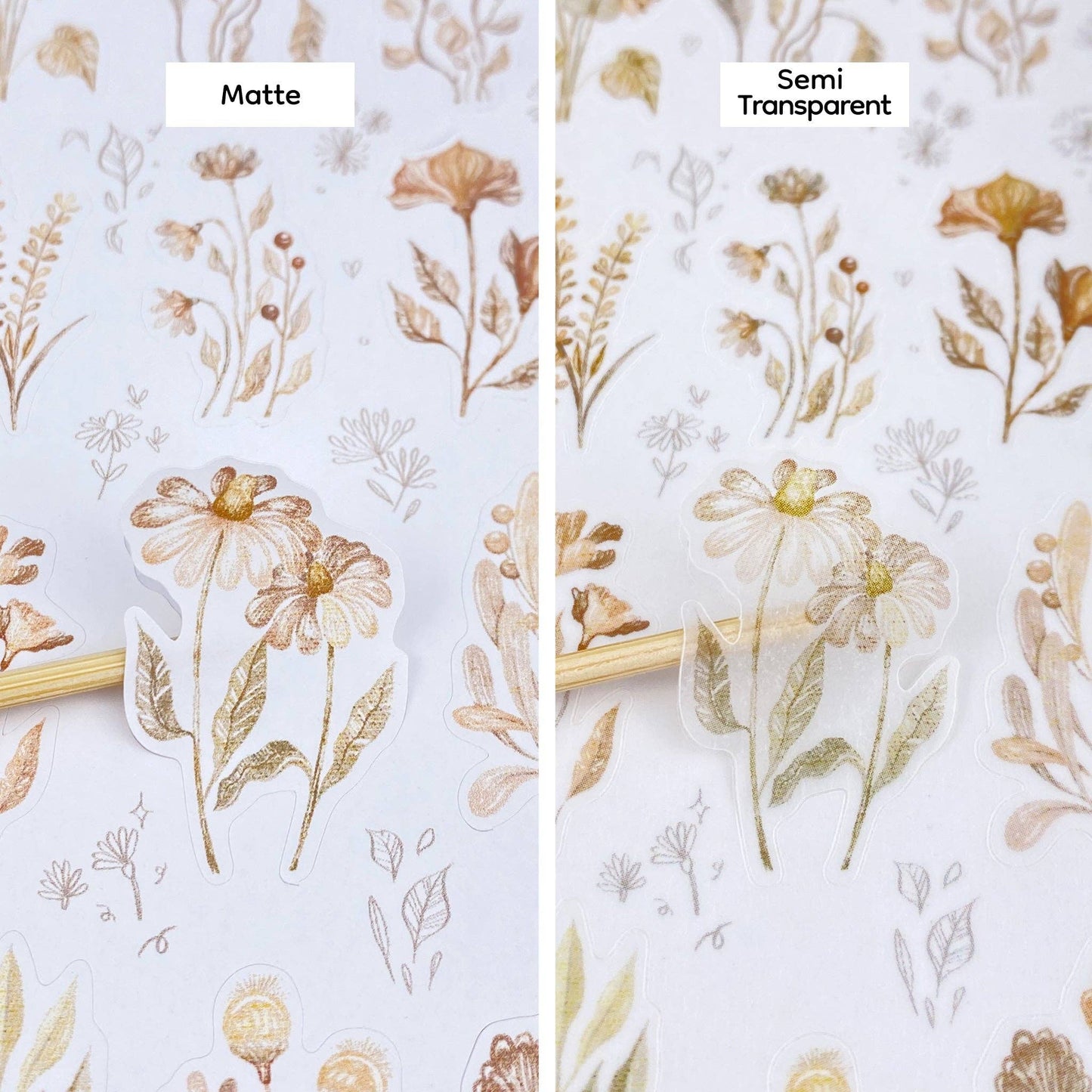 L| Sticker Sheet - Mellow Flower: Matte