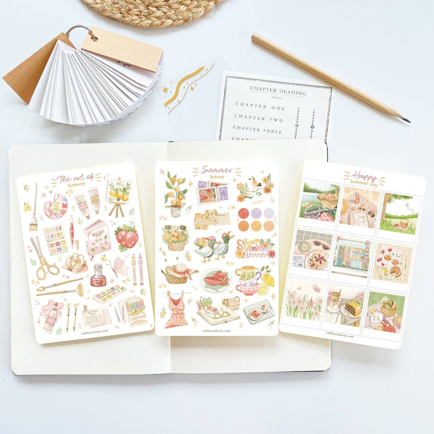 L| Sticker Sheet - Happy Summer Day: Matte / Happy Summer Day