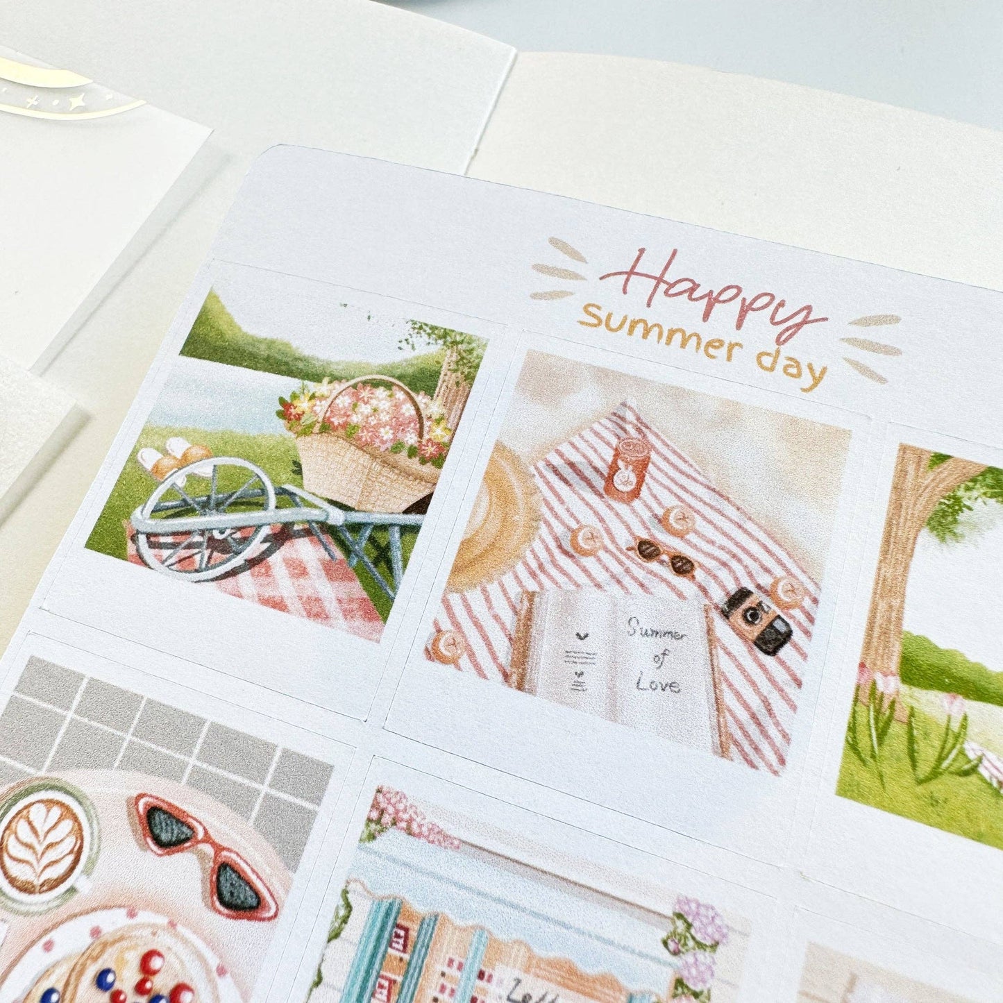L| Sticker Sheet - Happy Summer Day: Matte / Happy Summer Day