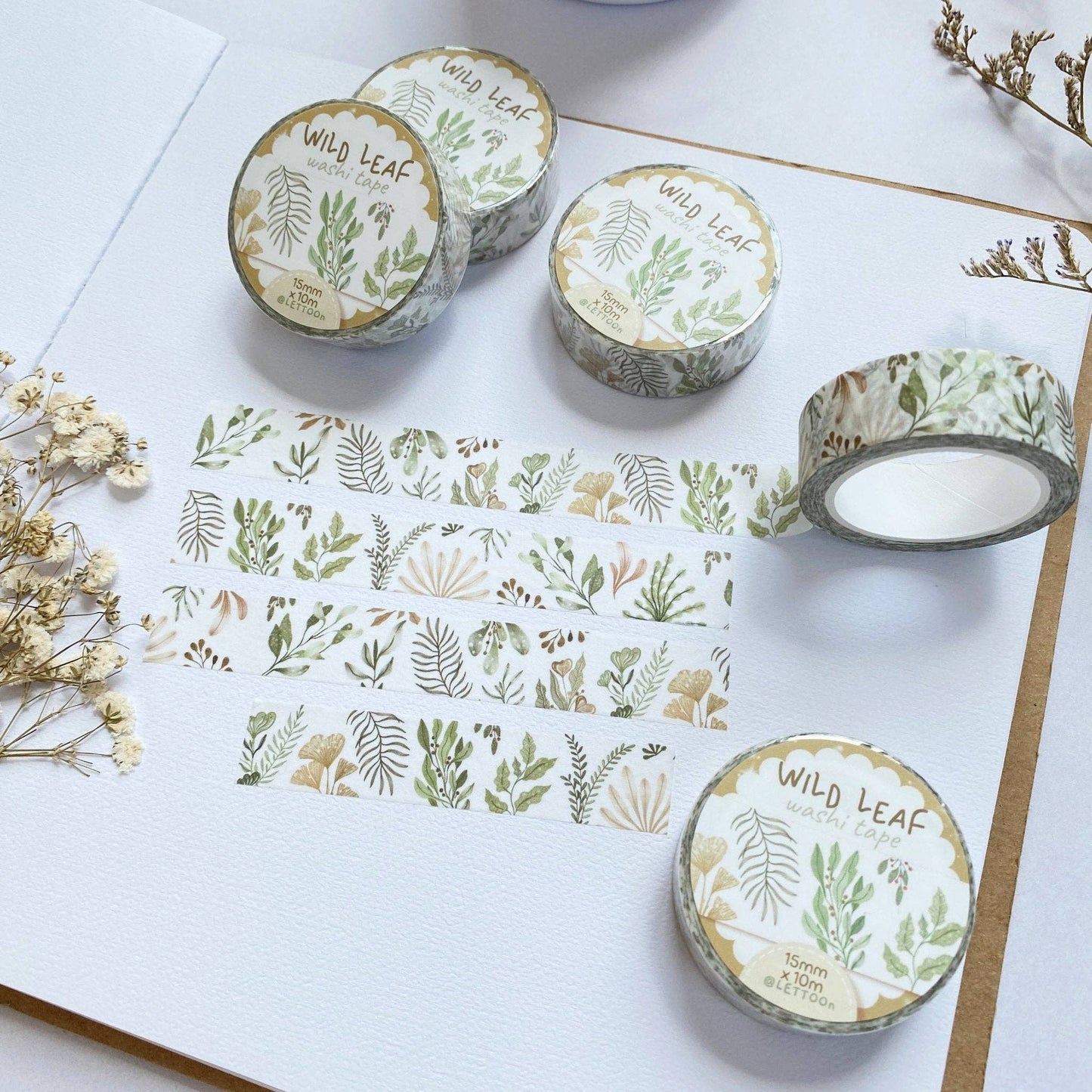 LETTOOn Washi Tape - Wild Leaf
