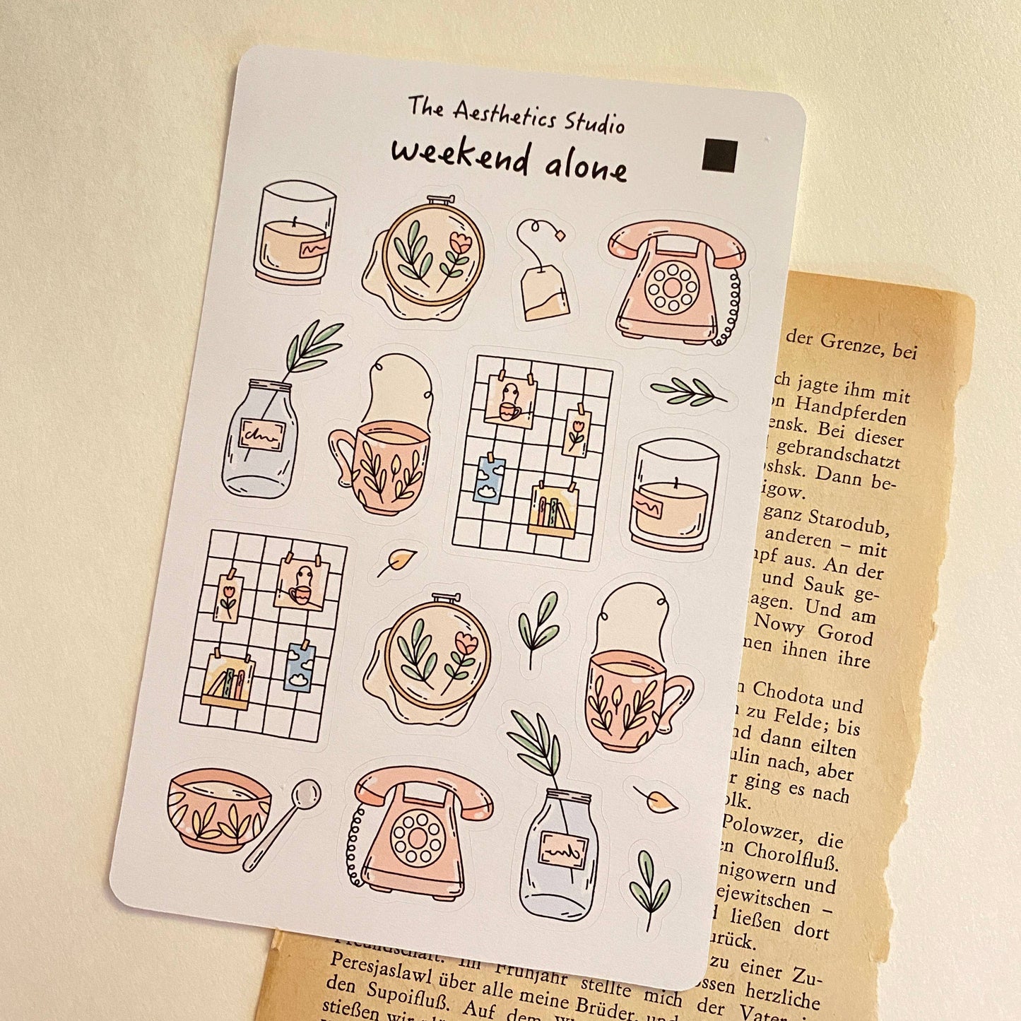 TAS| Cozy Home Sticker Collection: Weekend alone