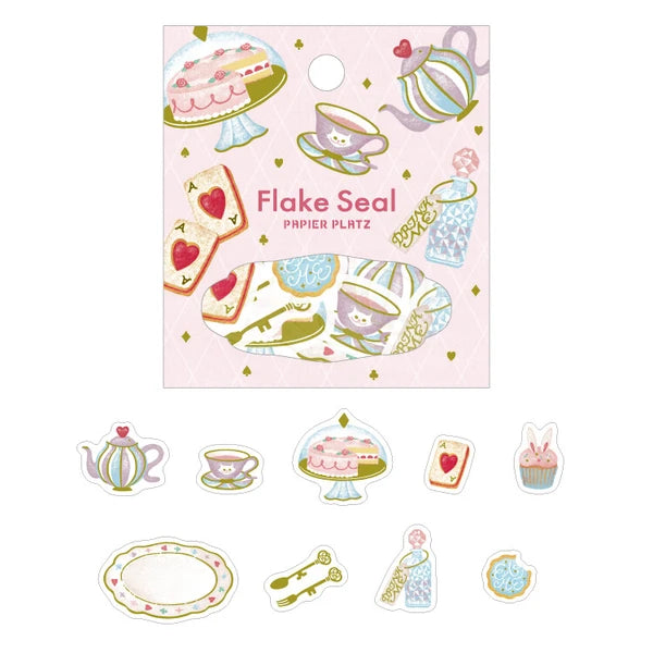 PP| Flake Sticker - Alice's Tea Set