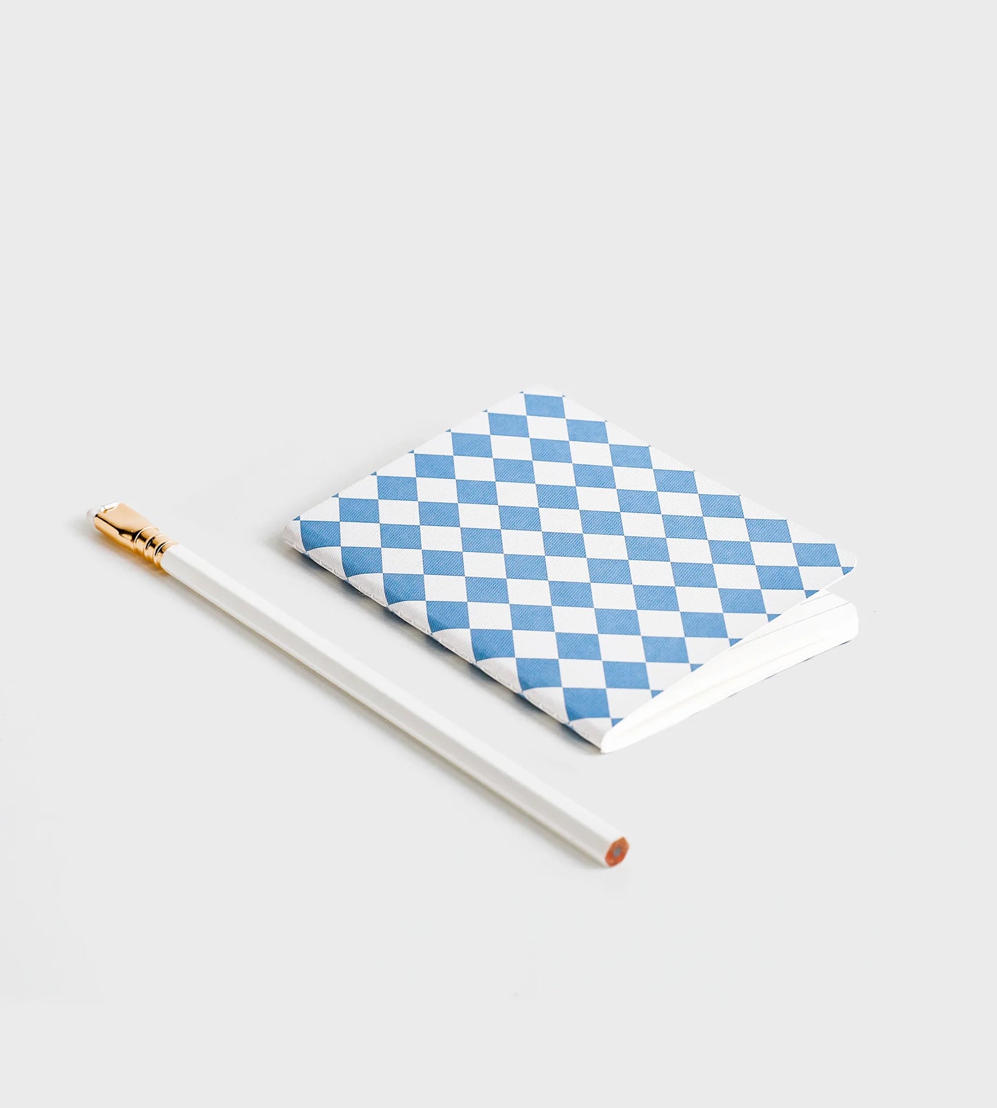 B7 Pocket Notebook Blue Diamonds