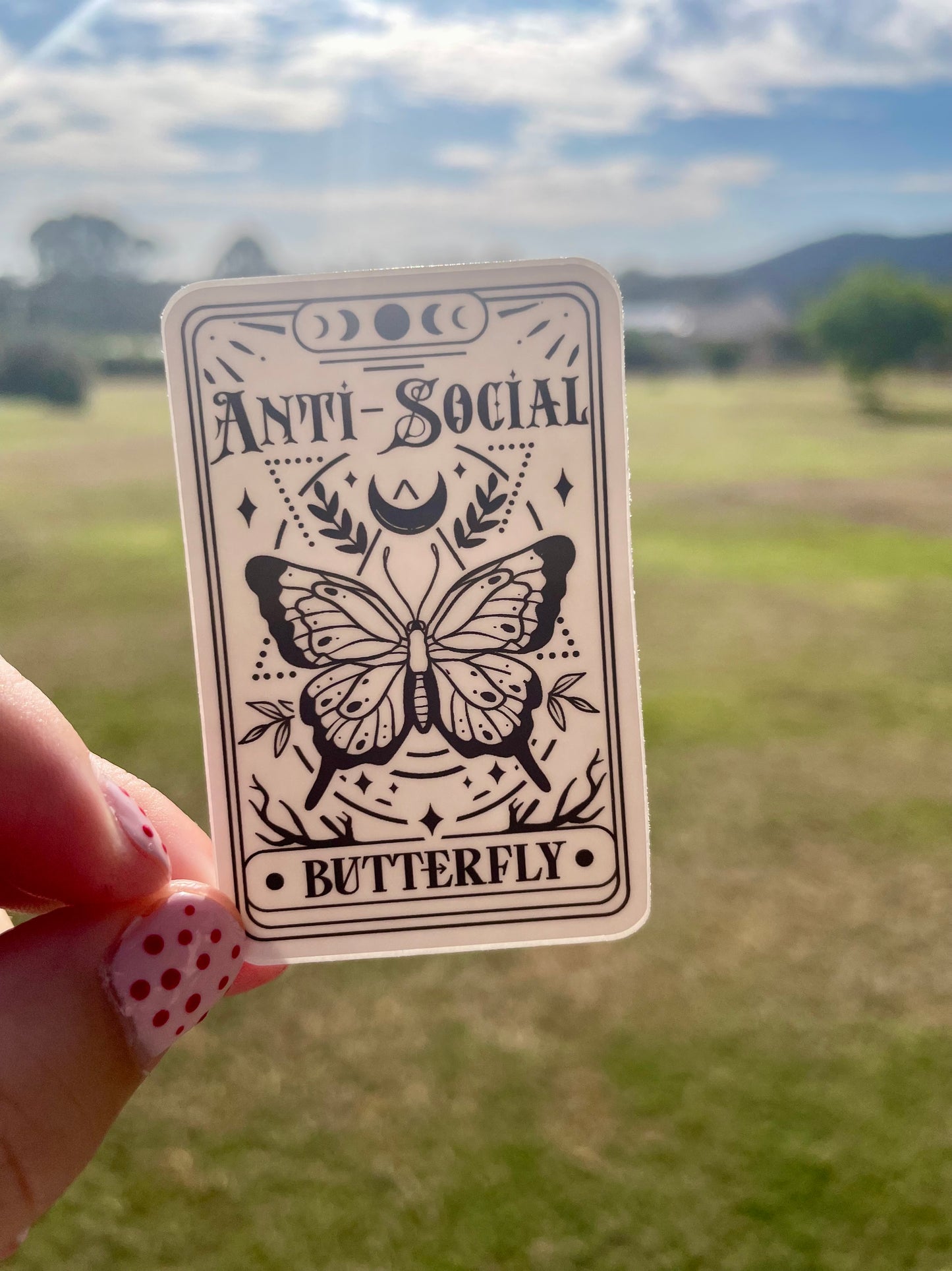 Anti Social Butterfly Tarot Card
