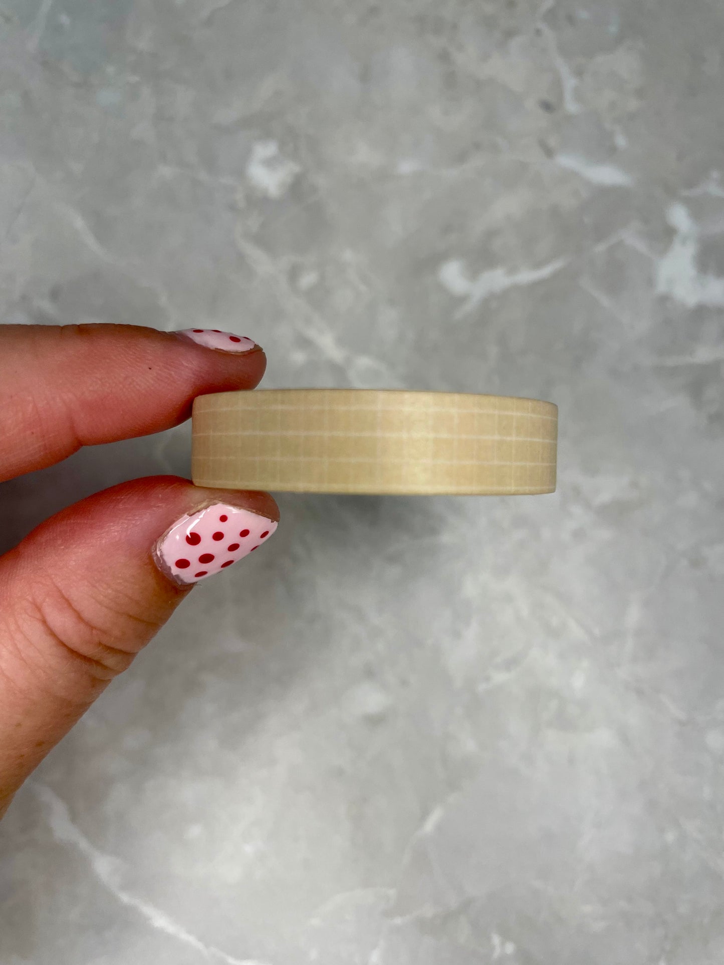 Pale Yellow Grid Washi Tape