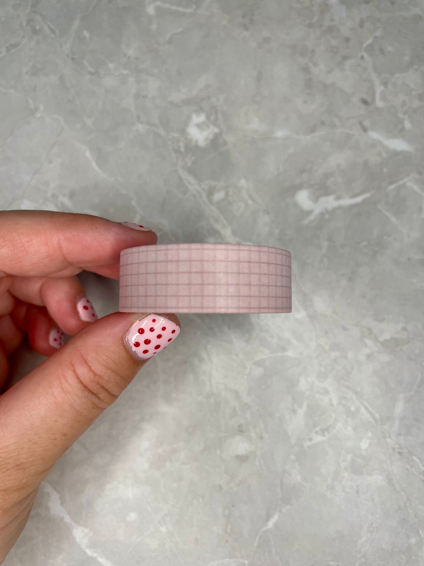 Mauve Grid Washi Tape