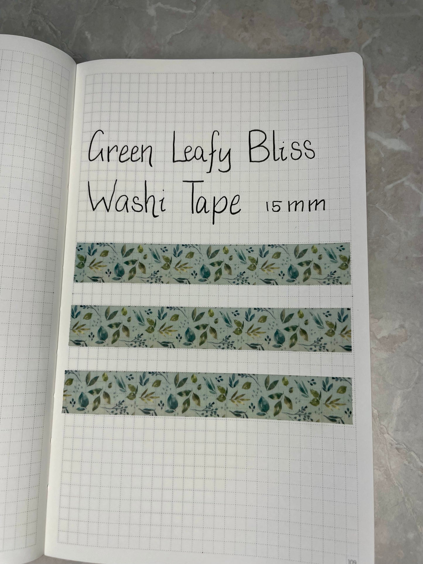 Green Leafy Bliss Washi Tape