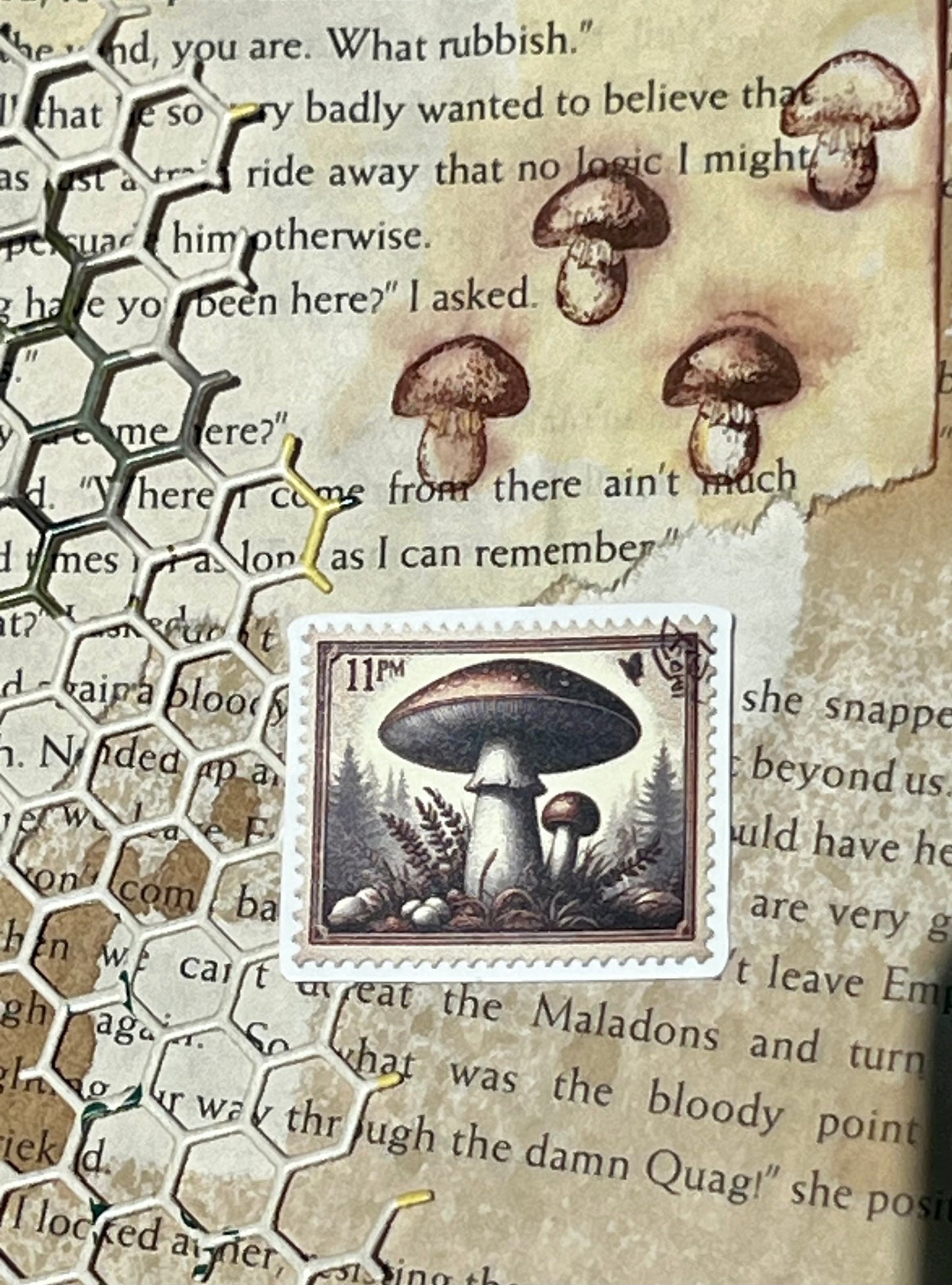 Janet Journals - Mushroom Magic Stamp 11pm