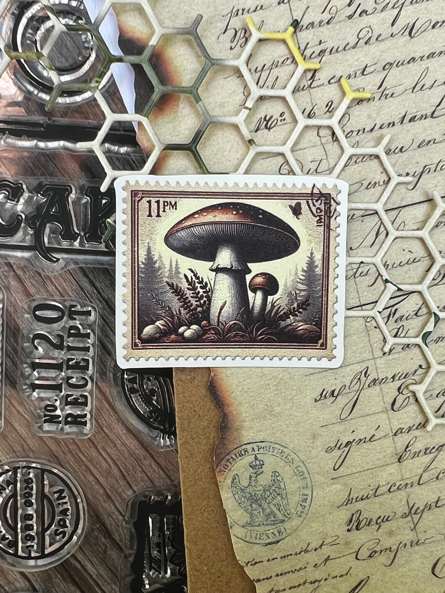 Janet Journals - Mushroom Magic Stamp 11pm