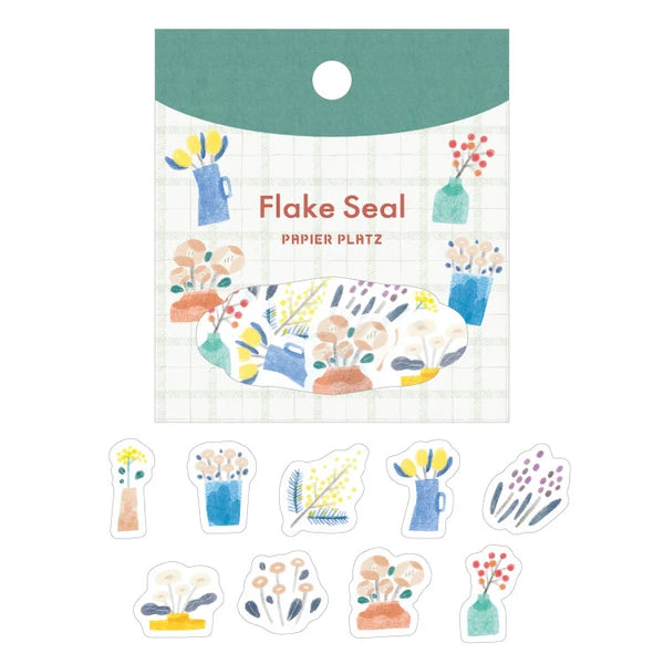 PP| Flake Sticker - Small vases in daily life
