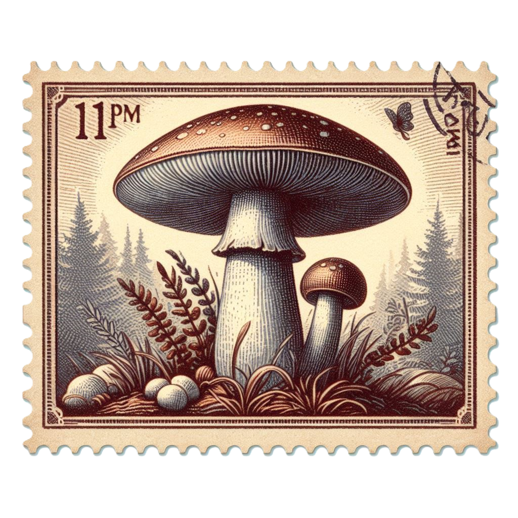 Janet Journals - Mushroom Magic Stamp 11pm