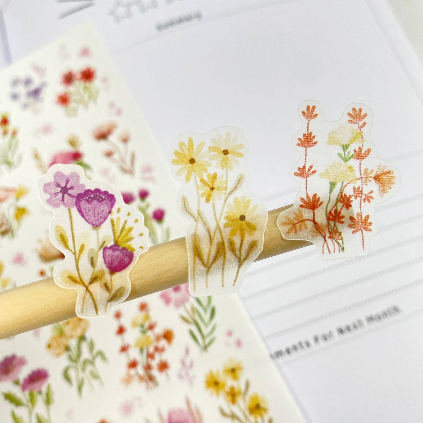 Sticker Sheet - Wild Flower: Matte
