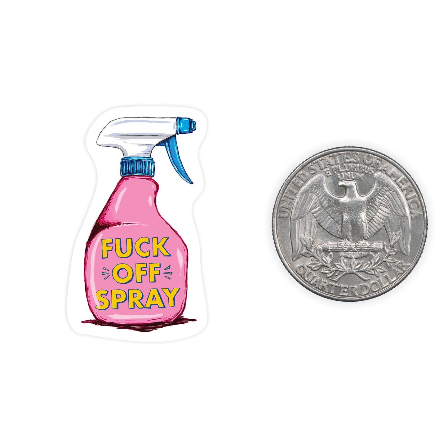 Fuck Off Spray - Mini Sticker