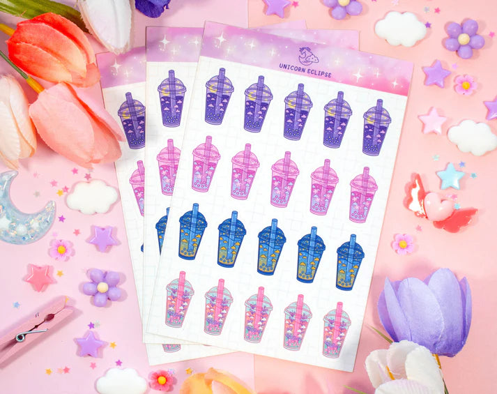Bubble Tea Sticker Sheet