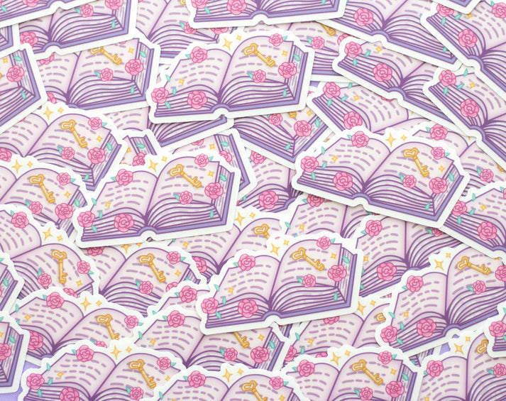 Book of Secrets Clear Sticker