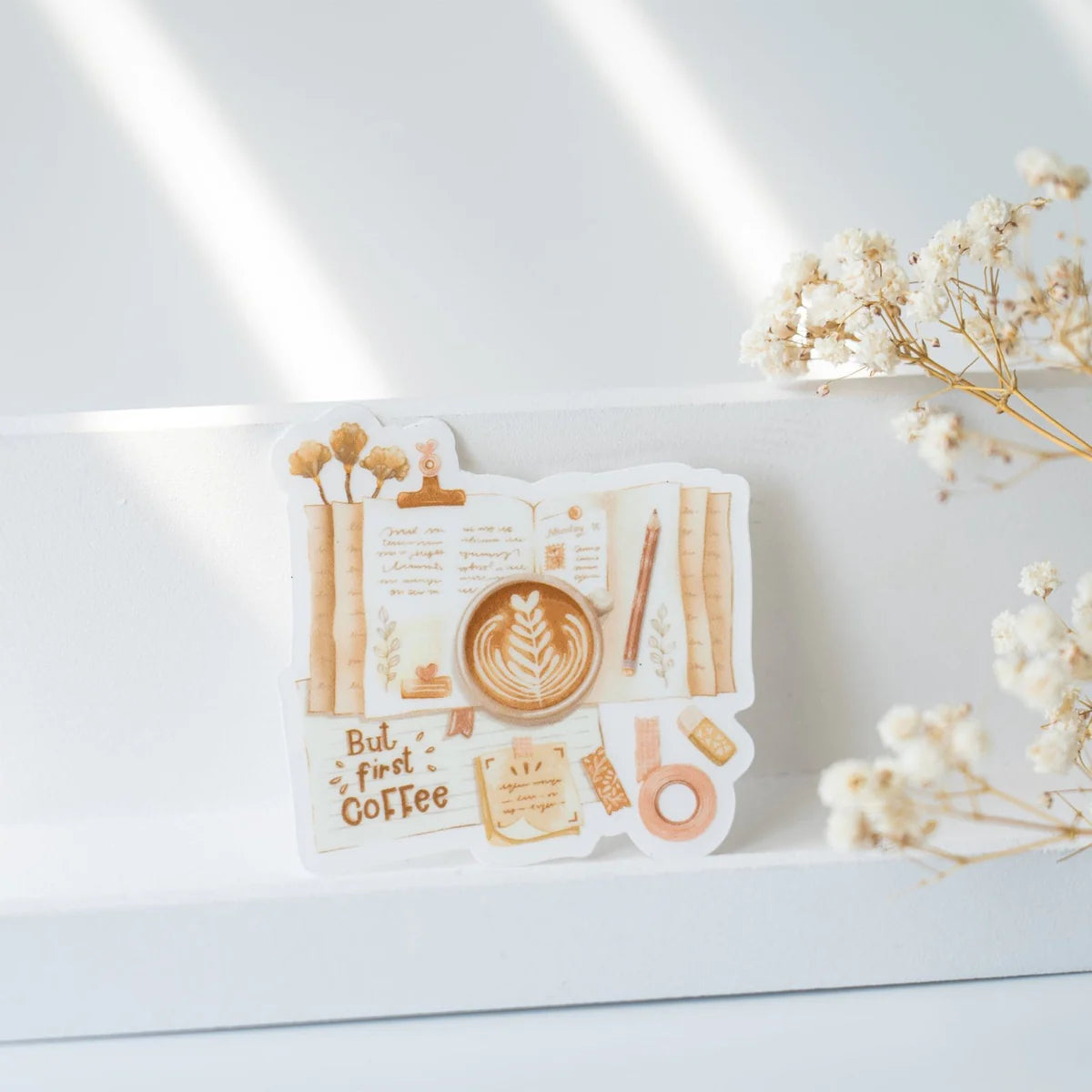 But First Coffee Vinyl Sticker