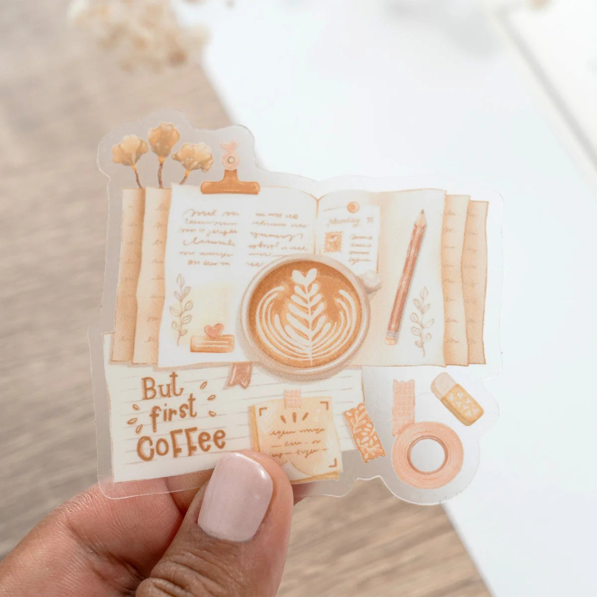But First Coffee Vinyl Sticker