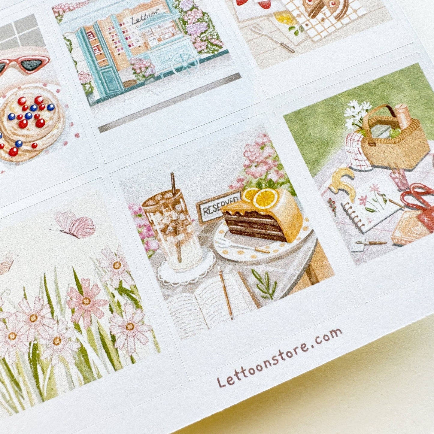 L| Sticker Sheet - Happy Summer Day: Matte / Happy Summer Day