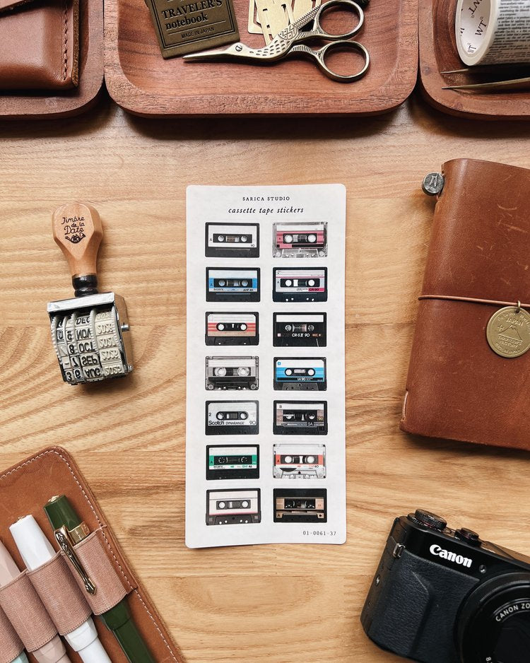 Cassette Tape Sticker Sheet
