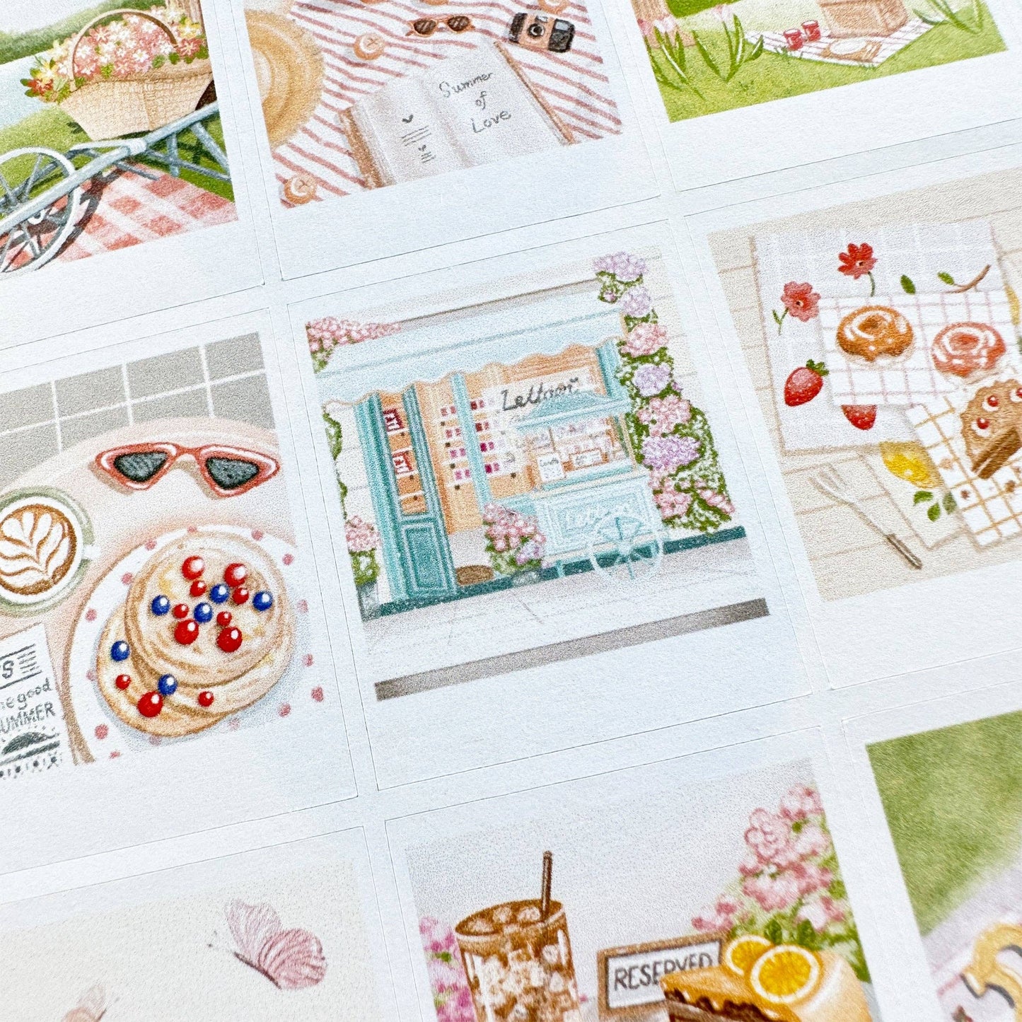 L| Sticker Sheet - Happy Summer Day: Matte / Happy Summer Day