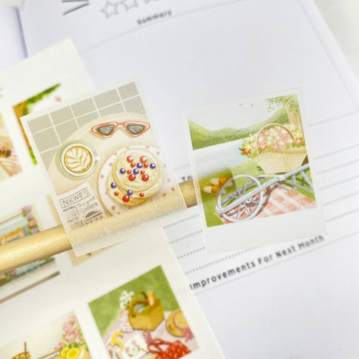 L| Sticker Sheet - Happy Summer Day: Matte / Happy Summer Day
