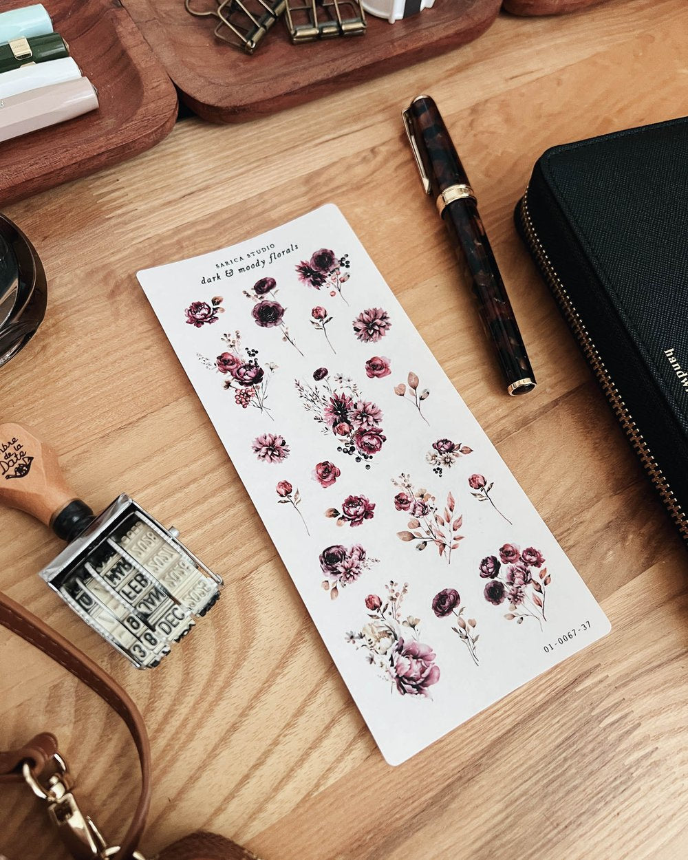 SS| Dark and Moody Floral Stickers