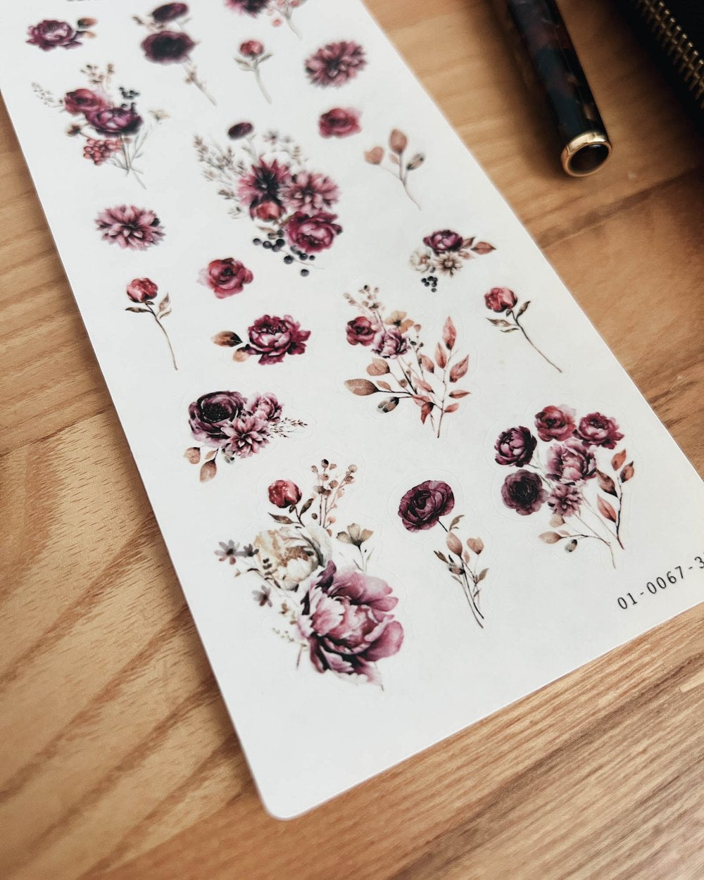 SS| Dark and Moody Floral Stickers