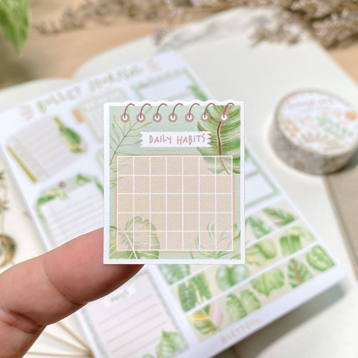 L| Sticker Sheet - Bullet Journal Essentials: Tropical Leaves