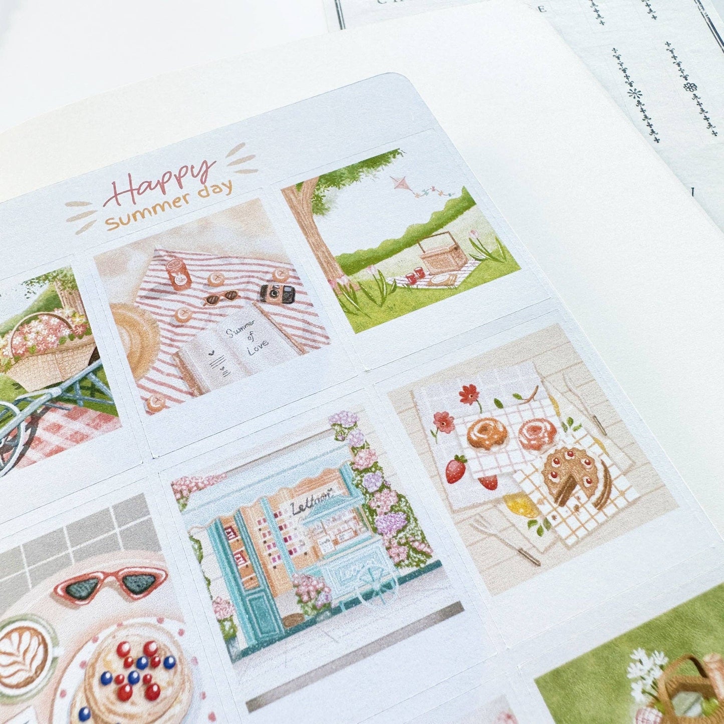 L| Sticker Sheet - Happy Summer Day: Matte / Happy Summer Day