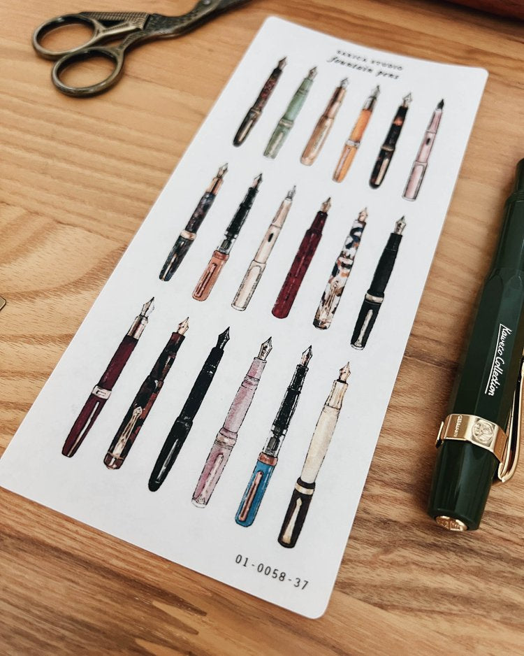 SS| Fountain Pens Sticker Sheet