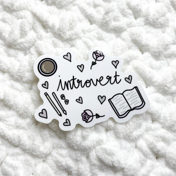 Introvert Vinyl Sticker