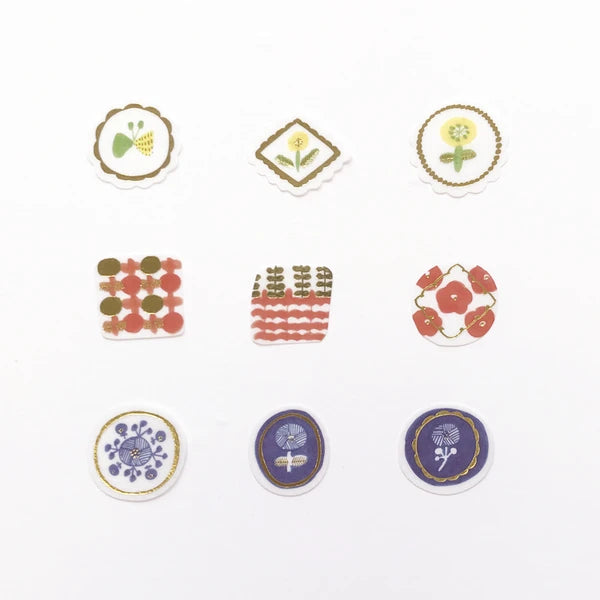 Flake Sticker - Kurogoma Florals Northern Europe
