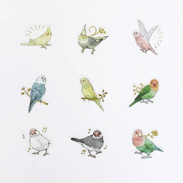 Flake Sticker - Love Birds